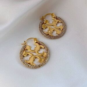 Tory Burch Gold Elegant Earrings